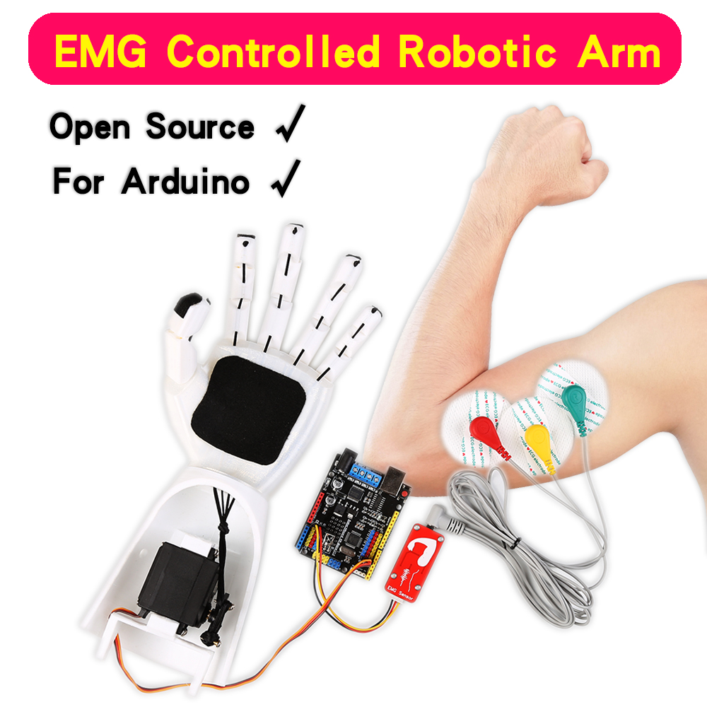 電気ロボットアームセンサー、筋肉信号センサー、arduino - Muscle Sensor Emg のレビューと価格