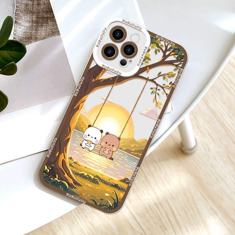 漫画の蜂、ブブドゥドゥ、パンダのカップル柄クリアスマホケース - Samsung Galaxy S24 のレビューと価格