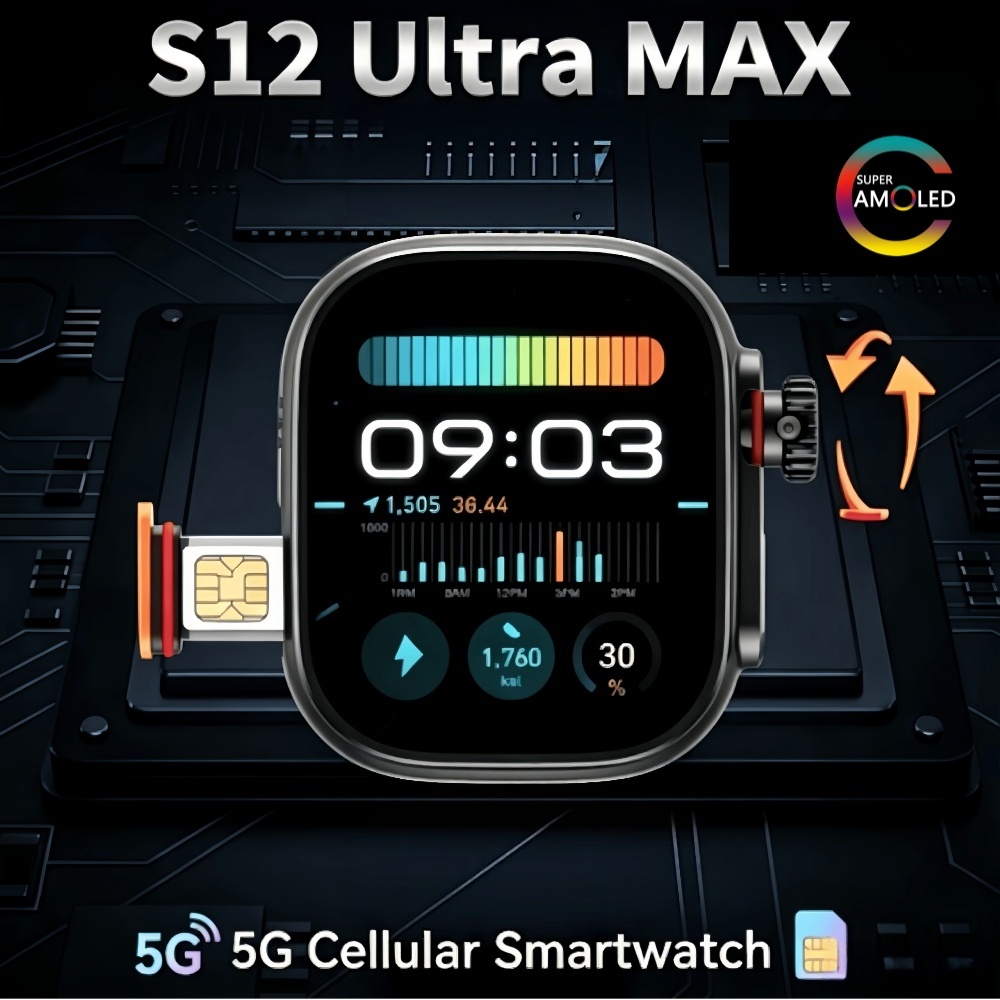 グローバル版 S12 Ultra MAX Android 1 - Fall Detection Watch のレビューと価格