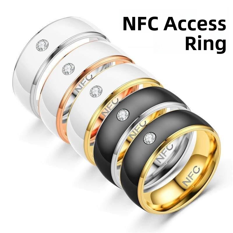 スマートNリング チタン鋼製 カスタマイズ可能 パーソナライ - Smart Ring Nfc Pay のレビューと価格