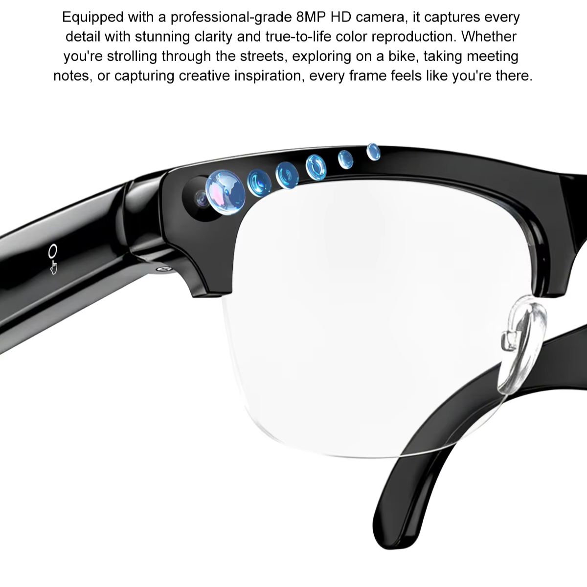Lenovo スマートAIグラス 2400W HDカメラ 8 - Smart Glasses Lens のレビューと価格