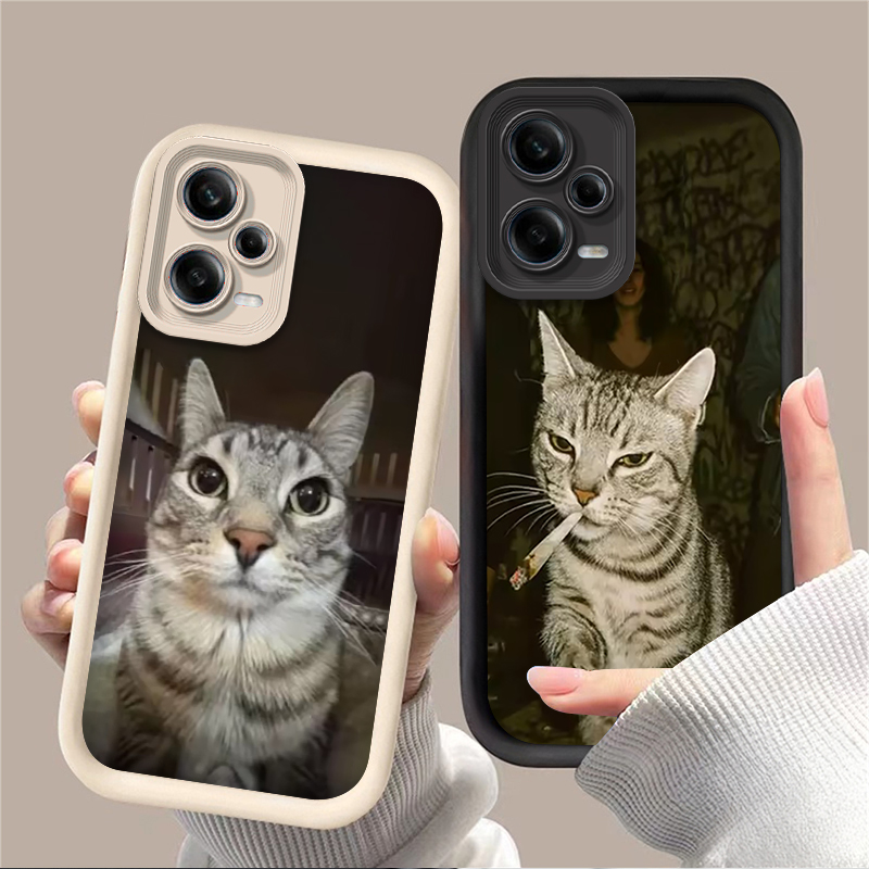 流行の猫が喫煙しているデザインのスマホケース Xiaomi  - Xiaomi Redmi Note 14 のレビューと価格