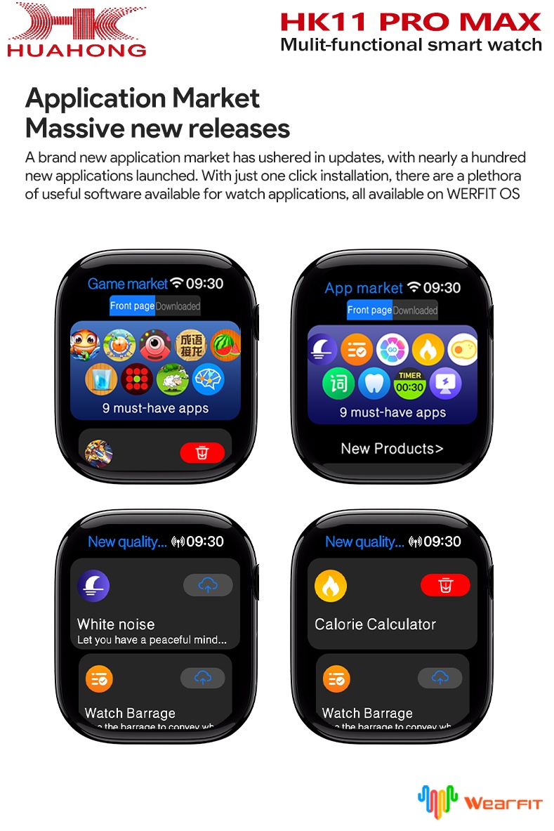 オリジナルHK11 Pro MAXスマートウォッチ AMOL - Fall Detection Watch のレビューと価格